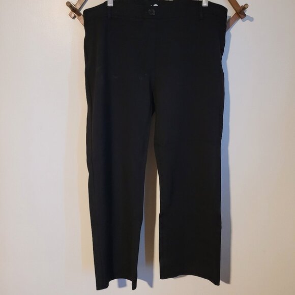BetaBrand Black Ponte Straight Leg Pants SZ 2X Petite - Picture 1 of 4